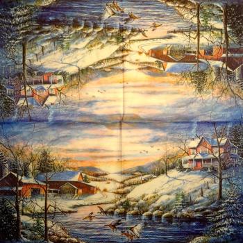 100 Winterlandschaft - 3-lagig (100)